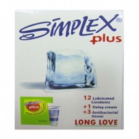 خرید آنلاین کاندوم سیمپلکس پلاس کرم ژل تاخیری 3 دستمال آنتری باکتریال ساده سبز نعنایی Simplex Plus Condom Delay gel 3 anti bacterial tissues